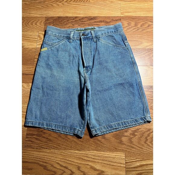 Vintage 90s RARE Volcom Baggy Skater Jean Shorts - Picture 1 of 6